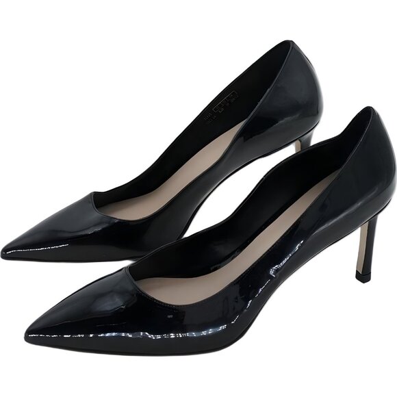 Stuart Weitzman Leigh 75 Patent Pumps Heels Black Women's US 8.5M - Picture 2 of 6